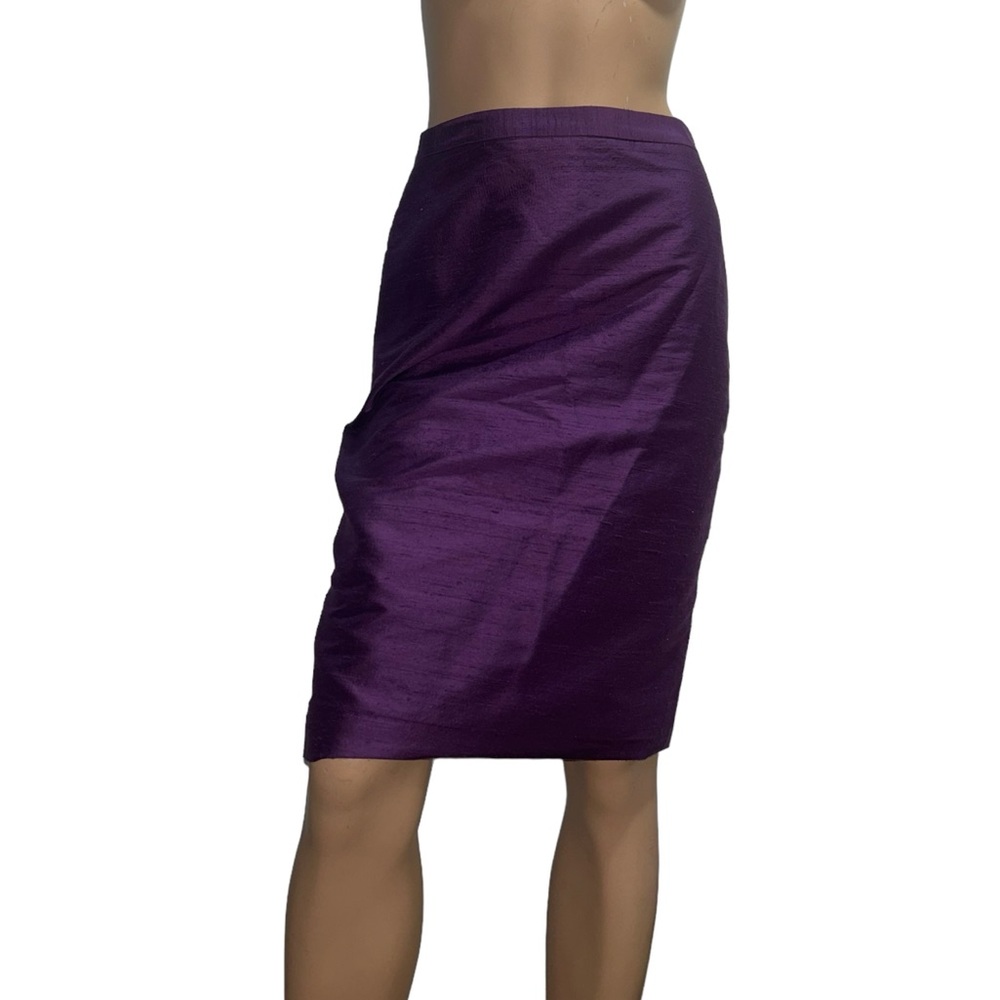 Moschino Cheap and Chic Silk Skirt Women Purple Size 6